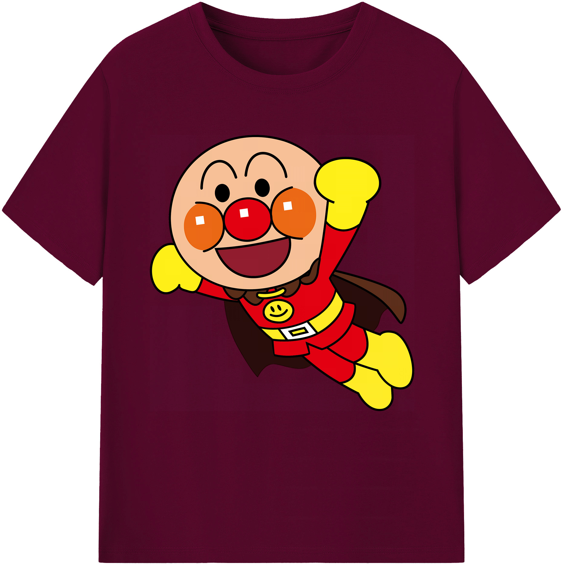 （画像用） アンパンマン Anpanman レディースカジュアルプリントTシャツ（綿100％）